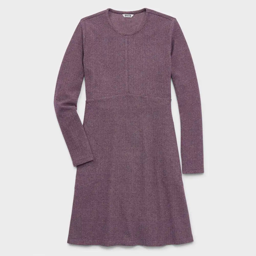 Women's T-Shirt Flannel Long Sleeve Dress