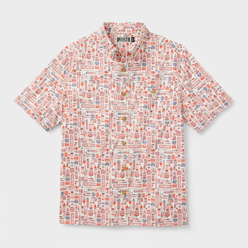 Men's BBQ Relaxed Fit Short Sleeve Shirt