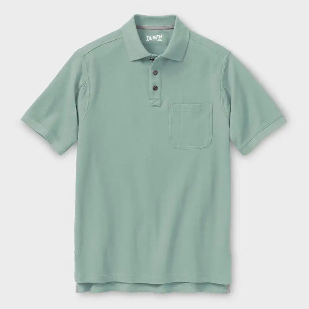 Men's No Polo Shirt Short Sleeve with Pocket