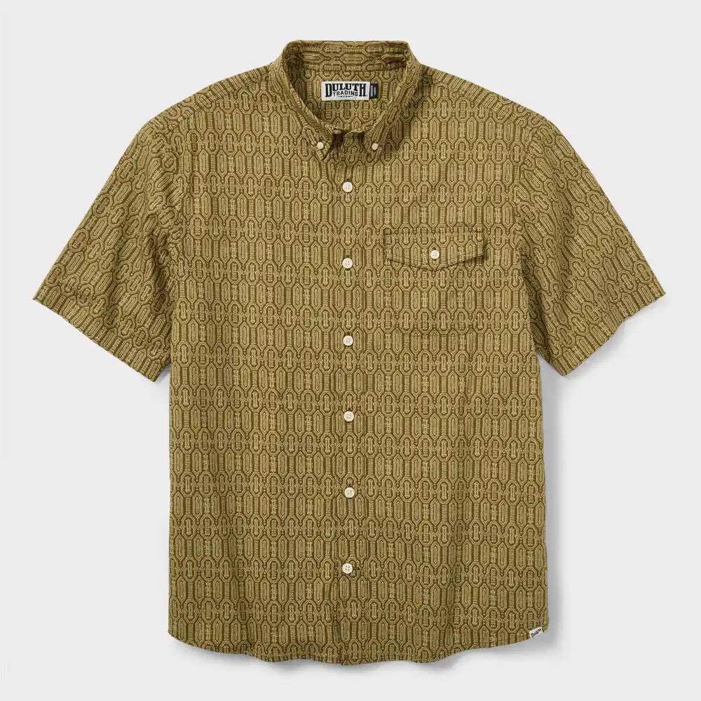 Men's Drumlin Slub Cotton Relaxed Fit Short Sleeve Shirt