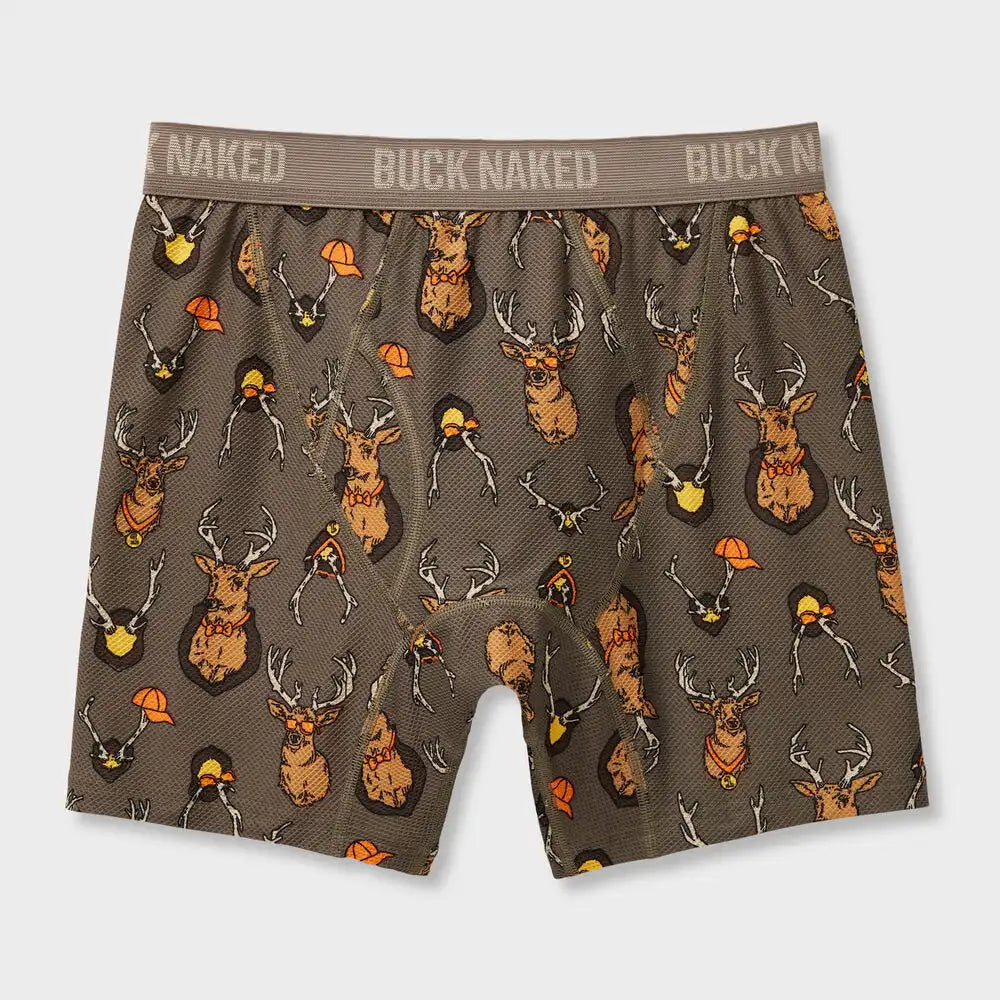 Men's Buck Naked Pattern Boxer Briefs