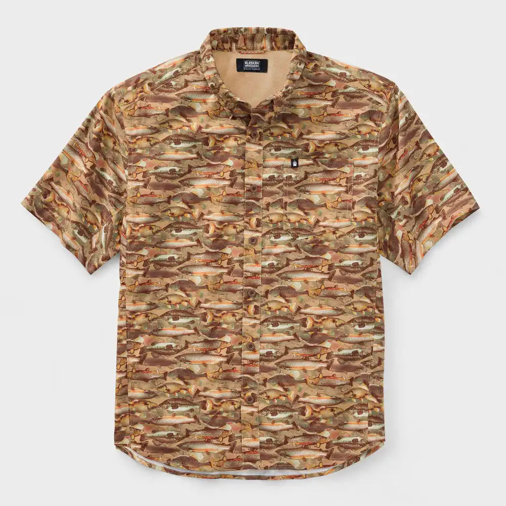 Men's AKHG Mountain Stream Relaxed Fit Short Sleeve Shirt
