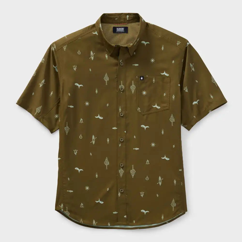 Men's AKHG Mountain Stream Relaxed Fit Short Sleeve Shirt