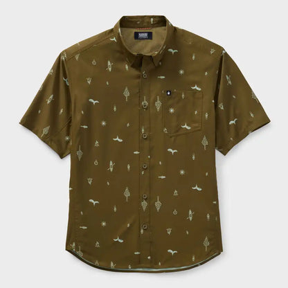Men's AKHG Mountain Stream Relaxed Fit Short Sleeve Shirt