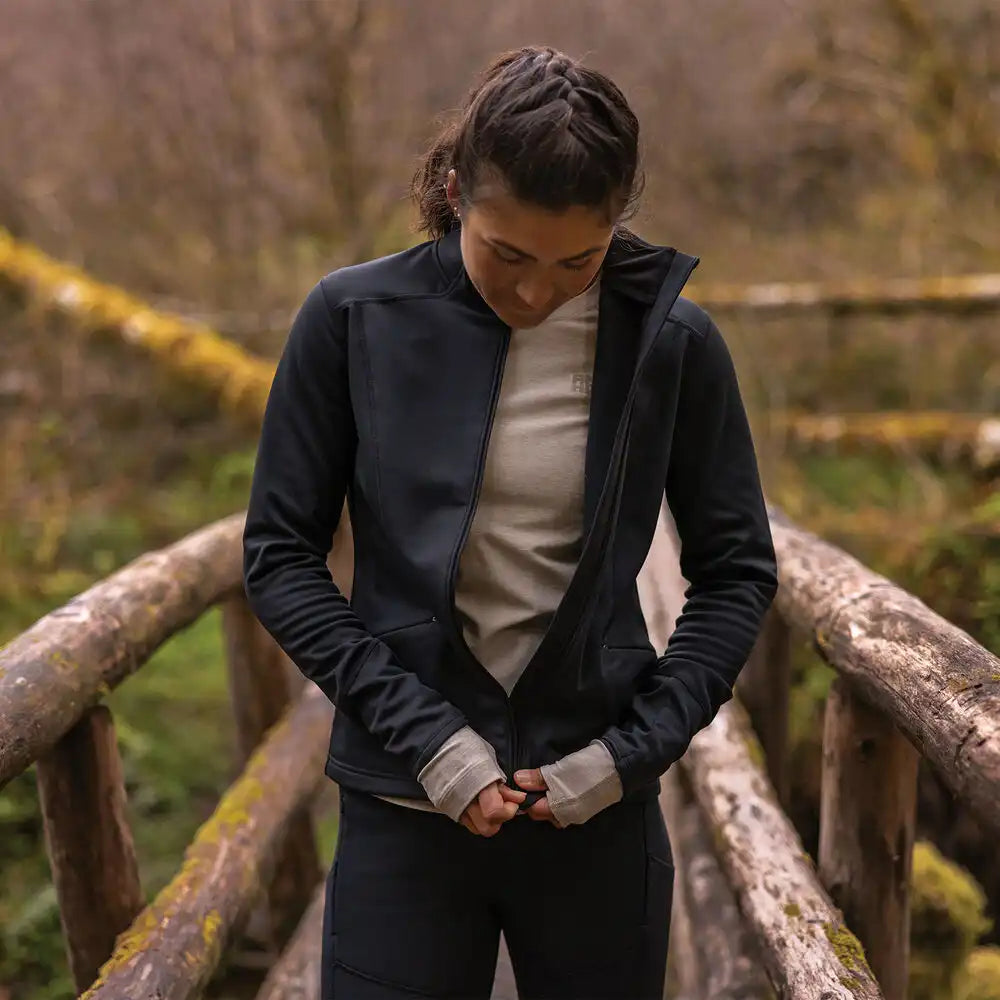 Women's AKHG Trail Tech Fleece Full Zip Mock