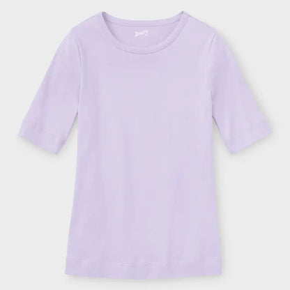 Women's Plus Longtail T Elbow Sleeve Scoopneck