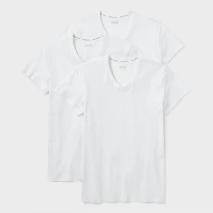 Men's Daily Cotton V-Neck Undershirt 3-Pack