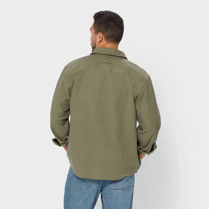 Men's Officer's Slub Sateen Shirt Jac