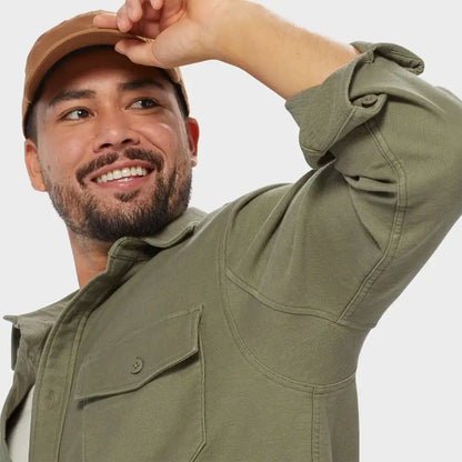 Men's Officer's Slub Sateen Shirt Jac