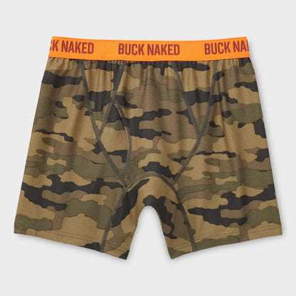 Men's Buck Naked Pattern Boxer Briefs