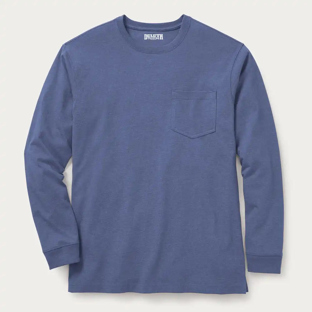 Men's Longtail T Standard Fit Long Sleeve Pocket Crew