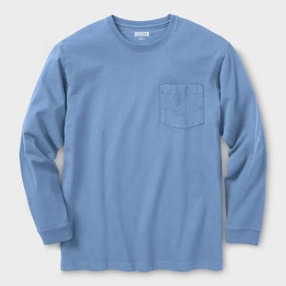 Men's Longtail T Relaxed Fit Long Sleeve Pocket Crew